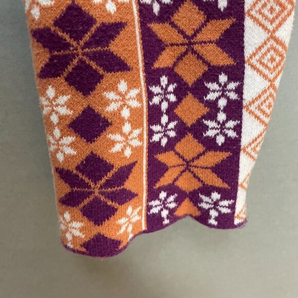 Intimately Free People Fair Isle Leggings Sweater Knit Snowflakes Striped Small - Picture 13 of 16